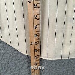 Vtg Polo Ralph Lauren Western Shirt Mens S Striped Embroidered Pearl Snap 80's