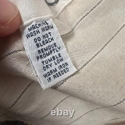 Vtg Polo Ralph Lauren Western Shirt Mens S Striped Embroidered Pearl Snap 80's