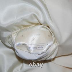 Vtg Polo by Ralph Lauren 40L Ivory Cream Double Breasted Blazer Jacket