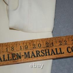 Vtg Polo by Ralph Lauren 40L Ivory Cream Double Breasted Blazer Jacket