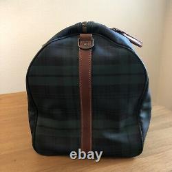 Vtg. Ralph Lauren Polo Tartan Green Plaid Blackwatch Mens Duffle Travel Bag XL