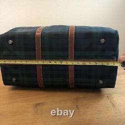 Vtg. Ralph Lauren Polo Tartan Green Plaid Blackwatch Mens Duffle Travel Bag XL