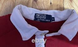 Vtg Very Rare Polo Ralph Lauren King Crest Pullover