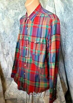XXL Vintage Polo Ralph Lauren Aztec Tribal Print Button Shirt Men Western 90s